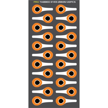 Silver/Hot Orange - 8mm