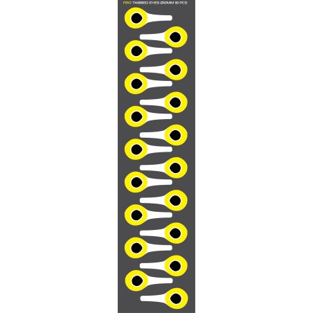 Silver/Hot Yellow -  12mm