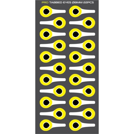 Silver/Hot Yellow -  8mm