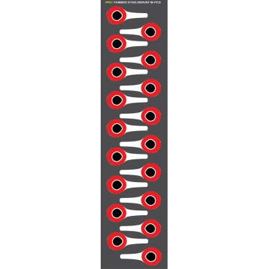 Silver/Hot Red - 12mm