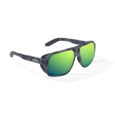 Dark Blue Camo - Green Mirror