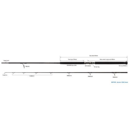 100H - 3.04m - Jig 30-200g-Plug 30-120g - 2 brins