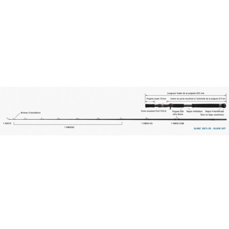 GB73-X5 Black Out - 2.21m - 30-200g - PE 4-8  - 1+1