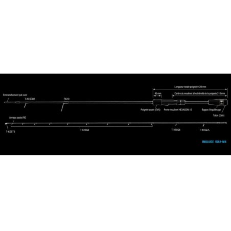 IS82-M4 - 2.50m - Egi 3.0-4.0 / 10-28g - 2 brins