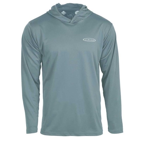 Vision Bamboo Bug & UV Hoodie Stone Blue-