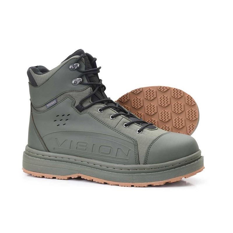 Vision Koski Gummi 2.0 Chaussures de Wading Vertes-