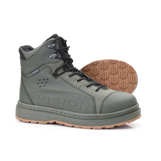 Vision Koski Gummi 2.0 Chaussures de Wading Vertes-