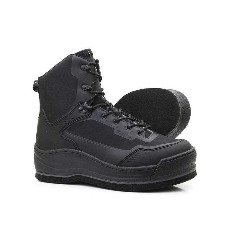 Vision Musta Chaussures de Wading Semelle Feutre-