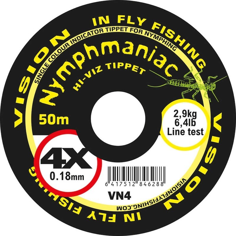 Vision Nymphmaniac Hi-Viz Tippet-