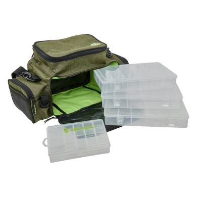 Gunki Overtake Box Bag-Front Stripes-