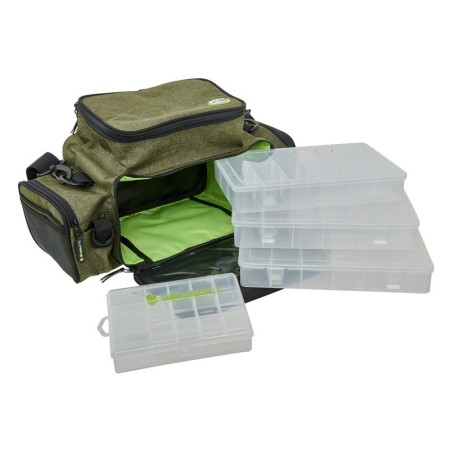 Gunki Overtake Box Bag-Front Stripes-