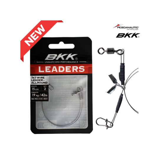BKK 7x7 Wire leader - HD (Pike Snap)-