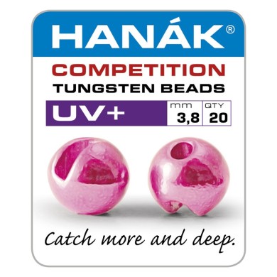 Billes tungstène Hanak UV+ - Rose clair métallisé-