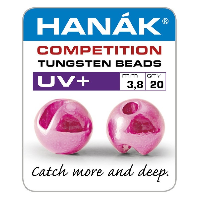 Billes tungstène Hanak UV+ - Rose clair métallisé-