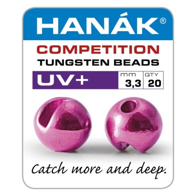 Billes tungstène Hanak UV+ - Rose foncé métallisé-
