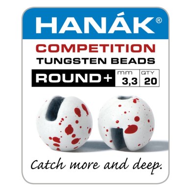 Billes tungstène Hanak Round+ - Blanc et rouge-