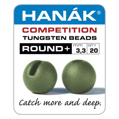Billes tungstène Hanak Round+ - Olive mat-