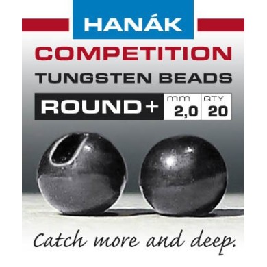 Billes tungstène Hanak Round - Nickel noir-