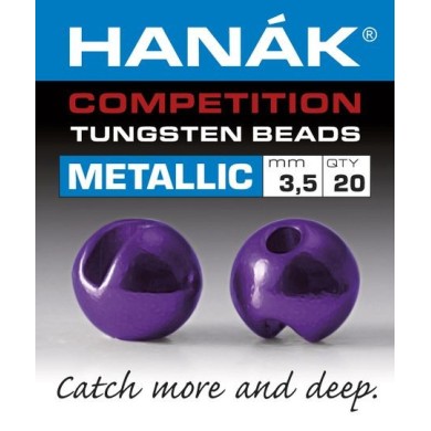 Billes tungstène Hanak Metallic - Violet foncé-