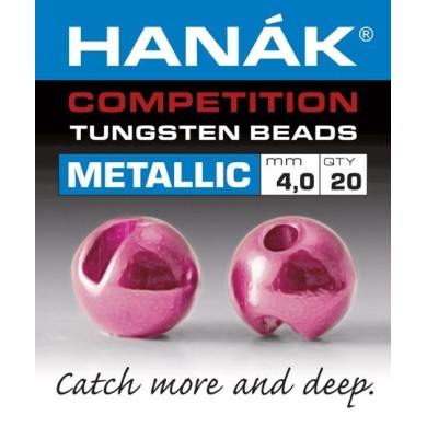 Billes tungstène Hanak Metallic - Rose clair-