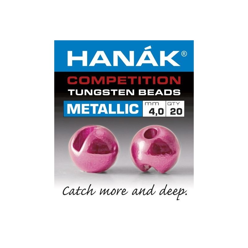 Billes tungstène Hanak Metallic - Rose clair-