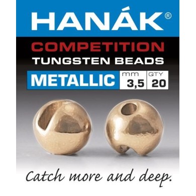 Billes tungstène Hanak Metallic - Or rose-