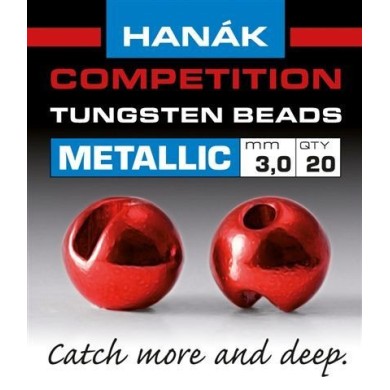 Billes tungstène Hanak Metallic - Rouge-