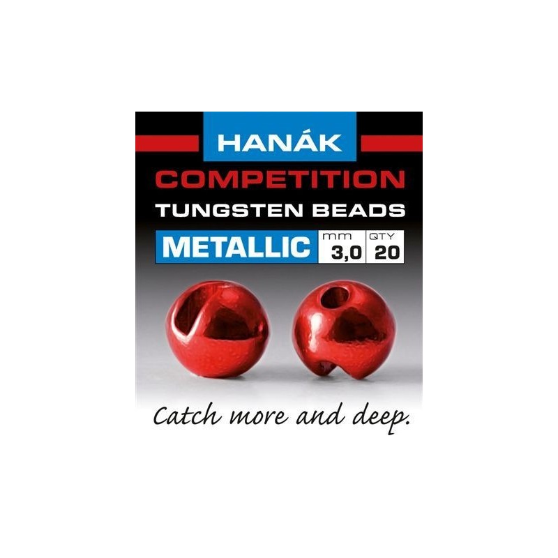 Billes tungstène Hanak Metallic - Rouge-