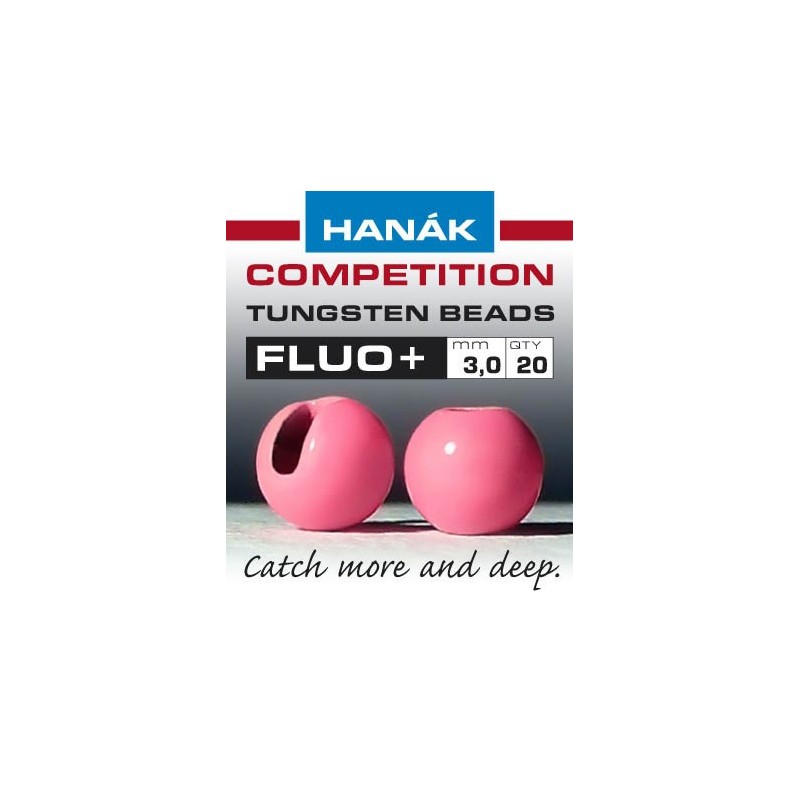 Billes tungstène Hanak Fluo UV+ - Rose vif-