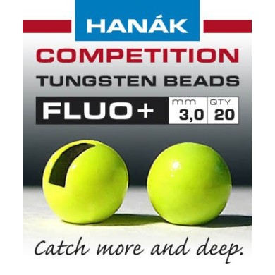 Billes tungstène Hanak Fluo UV+ - Chartreuse-