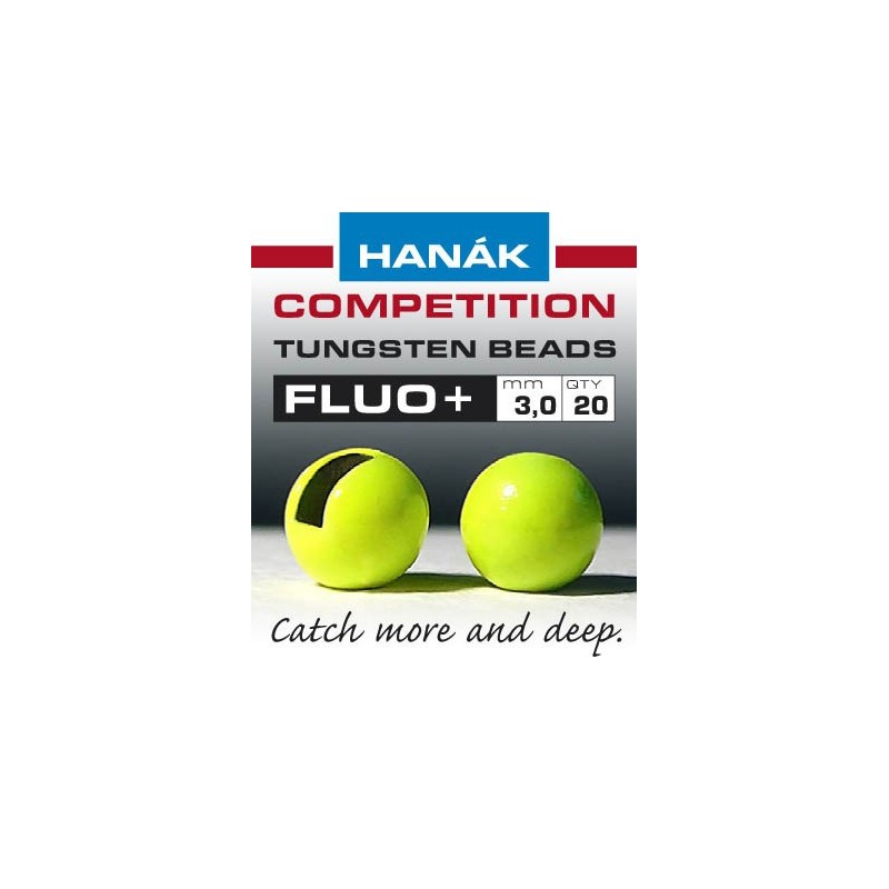 Billes tungstène Hanak Fluo UV+ - Chartreuse-