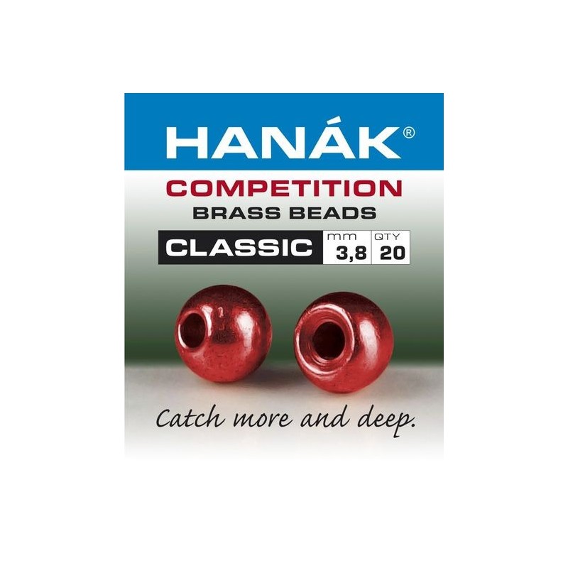 Billes laiton Hanak Classic Metallic - Rouge métallisé-