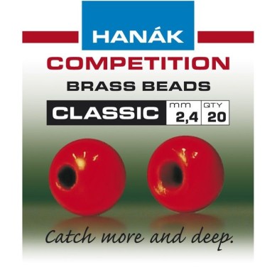 Billes laiton Hanak Classic Fluo - Rouge-