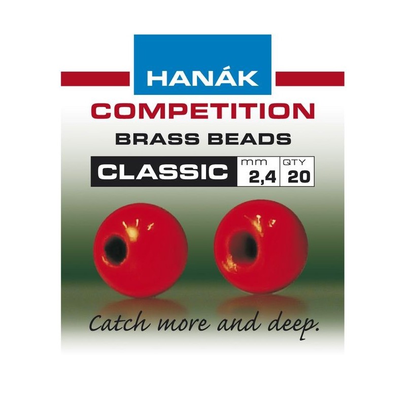 Billes laiton Hanak Classic Fluo - Rouge-