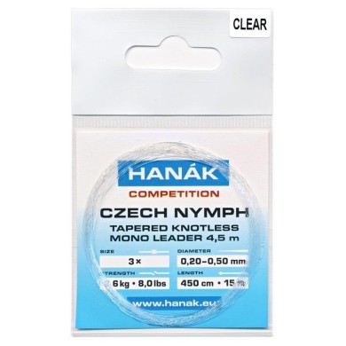 Bas de ligne Hanak Czech Nymph monofilament 4,5 m-