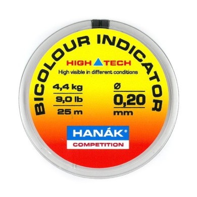 Fil indicateur bicolore Hanak orange / jaune 25 m-
