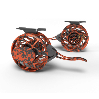 #2/4 - récup. main droite - Camo orange/noir
