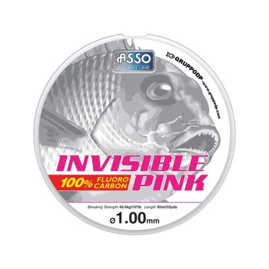 Asso Fluorocarbone Invisible Pink - 30 M-