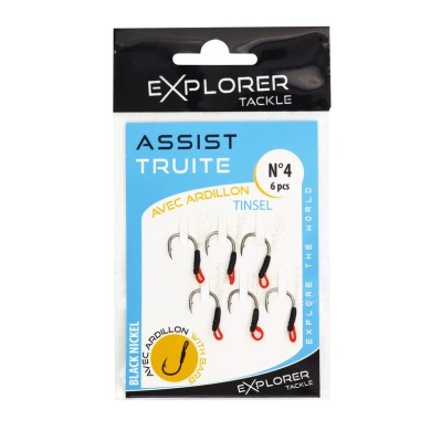Explorer Tackle Assist Truite Tinsel avec Ardillon-