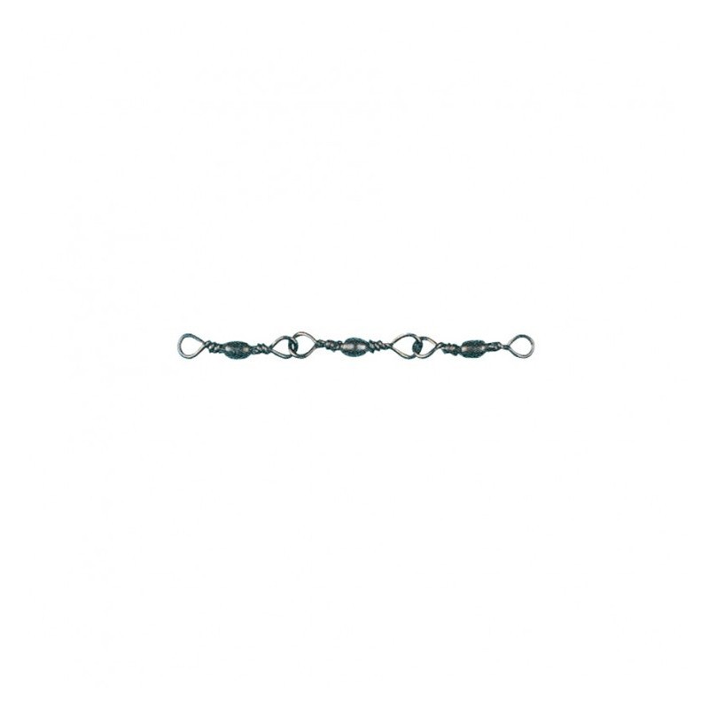 Flashmer Chaine de 3 Émerillons Bronzés - X6-