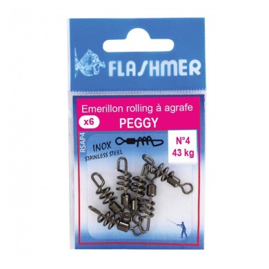Flashmer Emerillon Rolling A Agrafe Peggy-