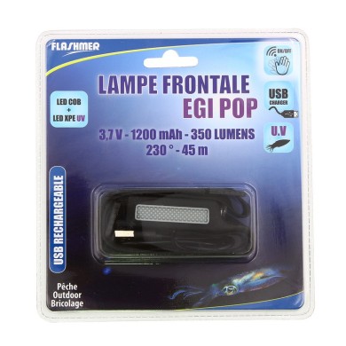 Flashmer Lampe Frontale Egi Pop Rechargeable-