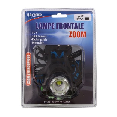 Flashmer Lampe Frontale Zoom Rechargeable-