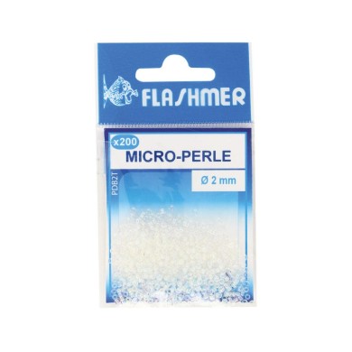 Flashmer Micro Perles Transparentes 2 mm – 200 pièces-
