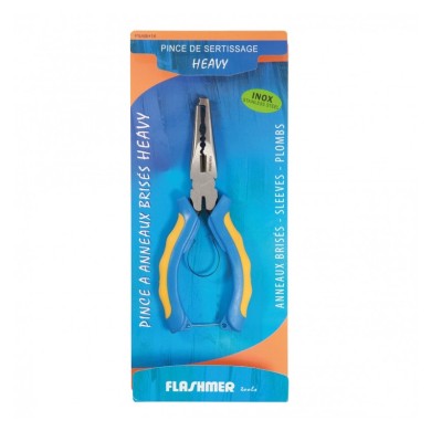 Flashmer Pince de Sertissage Heavy 16 cm Inox-
