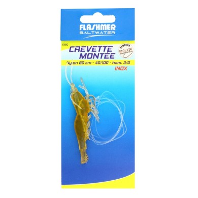 Flashmer Teaser Crevette Montée - 1 Hameçon-