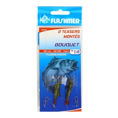 Flashmer Teaser Monté Bouquet 50 mm - Hameçon n° 6-