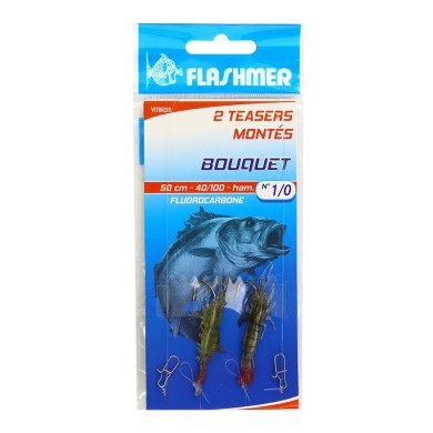 Flashmer Teaser Monté Bouquet 50 mm - Hameçon n° 6-