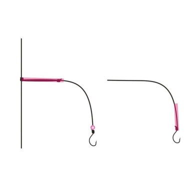 Flashmer Tube Souple Rose Fluo – 2 m, Passage 0,9 mm-