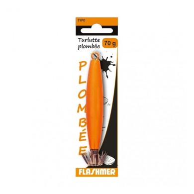 Flashmer Turlutte Plombée Orange - 70 G-